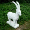 Tierfigur Steinbock aus Granit, Höhe 125 cm